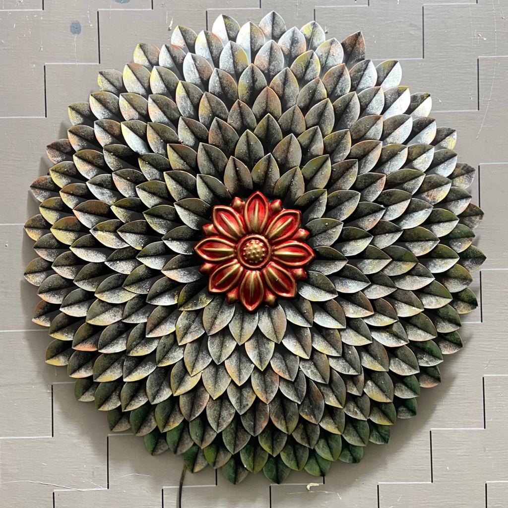 Imperial Blossom – Luxury Metal Floral Wall Art
